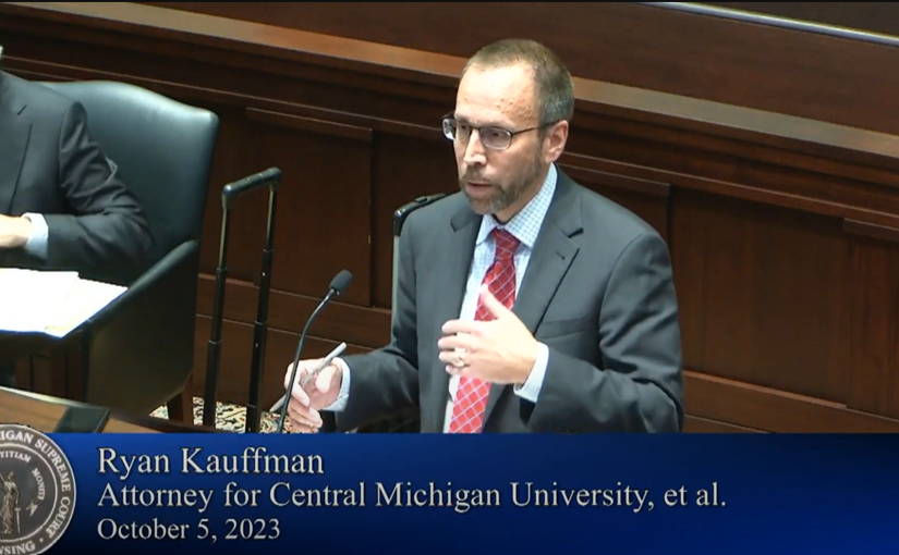 Fraser Trebilcock Shareholder Ryan Kauffman Participates in Arguments in Michigan Supreme Court